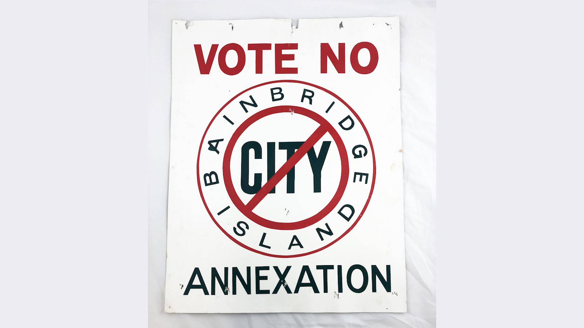 Poster: No annexation